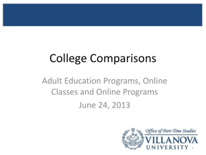 Online Degree PTS College Comparisons