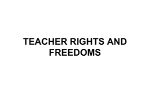 teacher rights and freedoms - PLCP