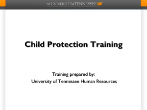 Child Sexual Abuse - The University of Tennessee at Chattanooga