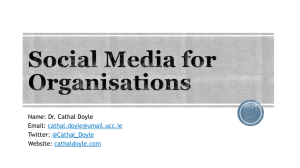 Social Media for Organisations