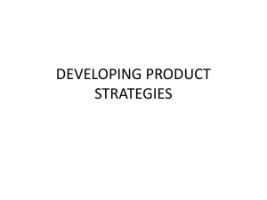 developing product strategies - UPM EduTrain Interactive Learning