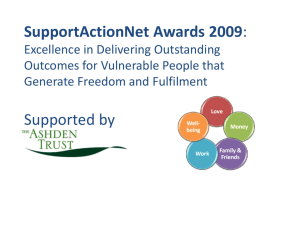 SupportActionNet Awards 2009: Excellence in Delivering
