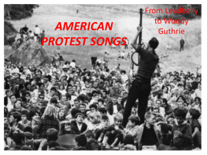 AMERICAN PROTEST SONGS