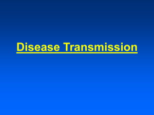 Lectures 3 Disease Transmission