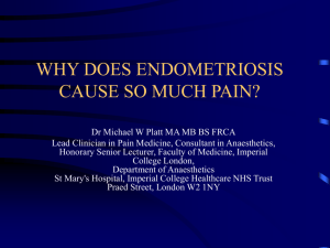 Pain in Endometriosis