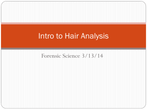 Intro to Hair Analysis