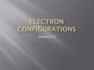 Electron COnfigurations 2
