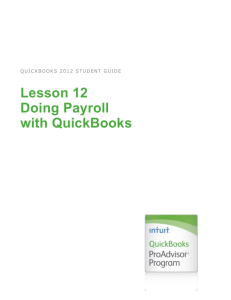 Doing Payroll with QuickBooks — Review