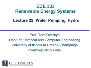 Water Pumping, Hydro - University of Illinois at Urbana