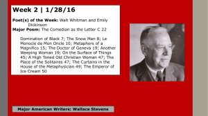 Major American Writers: Wallace Stevens
