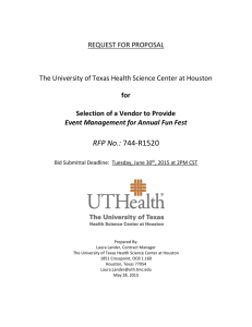 RFP 744-R1520 - The University of Texas Health Science Center at