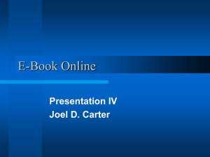 E-Book Online - Presentation IV