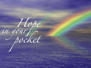 Hope in Your Pocket PowerPoint Ppt file