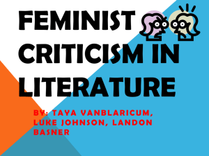 Feminist Criticism in Literature