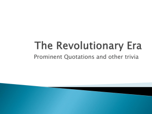 Revolutionary/Romantic Writers PowerPoint