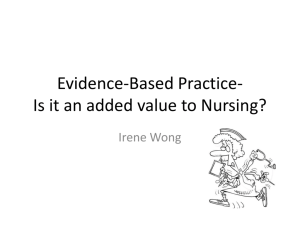 Evidence-Based Practice - Hong Kong Sanatorium & Hospital