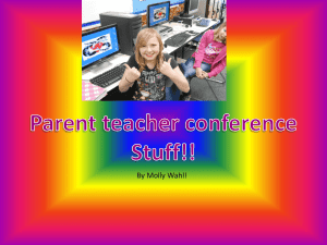 Parent teacher conference Stuff!!