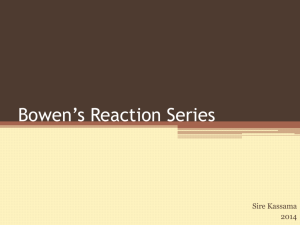 Bowen's Reaction Series