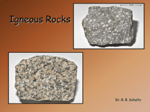 Igneous Rocks - MrDanielASBSukMSSci