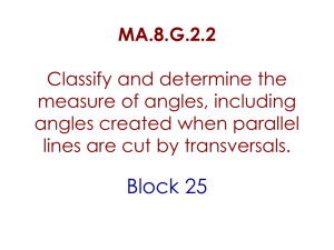 MA.8.G.2.2 Classify and determine the measure of - Math GR. 6-8