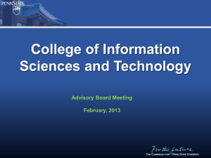 Activities/Programs - Penn State UniversityCollege of IST Advisory