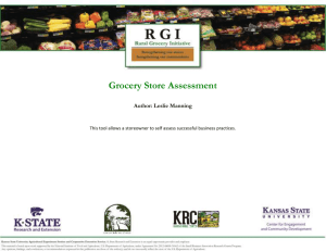 Grocery Store Assessment - Rural Grocery Initiative