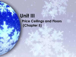Unit III Price Ceilings PPT