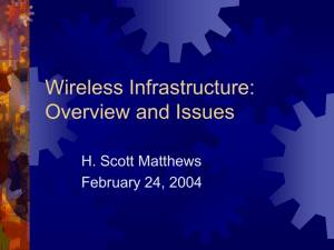 Wireless Infrastructure Issues