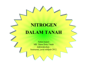 kompendium nitrogen dalam tanah