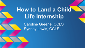 How to Land a Child Life Internship