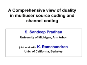 A Comprehensive View of Duality in Multi-user Source and