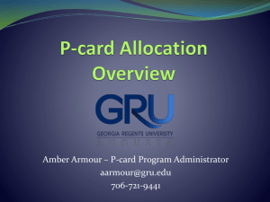 P-Card Allocation Overview