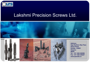 Lakshmi Precision Screws Ltd.