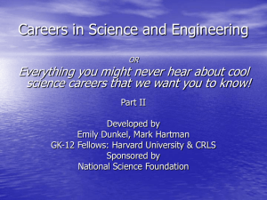 Careers in Science and Engineering - GK