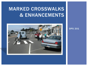 Marked Crosswalks and Enhancements