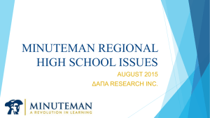 Minuteman Regional High School Survey
