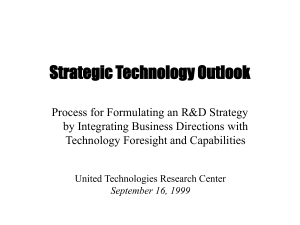 UTRC Strategic Outlook - Kellogg School of Management