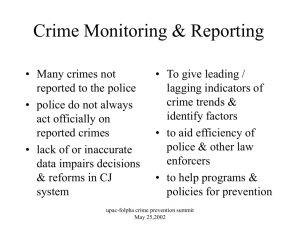 Crime Monitoring & Reporting