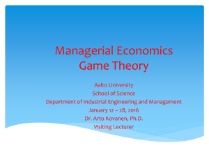 Managerial Economics - 2016 - Segment 2.3