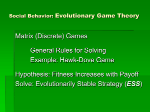 Game Theory, Social Interaction