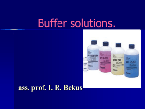 Buffer solutions