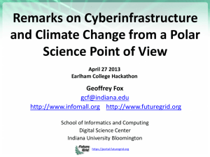 Remarks on Cyberinfrastructure and Climate Change from a Polar