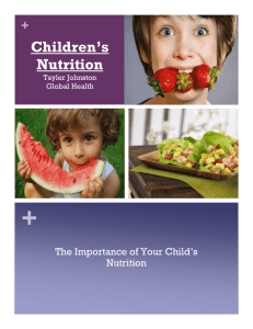 Why is your child's nutrition a big deal?