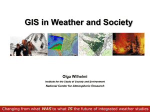 GIS in Weather and Society