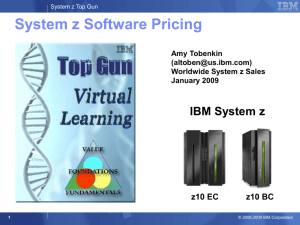IBM System z Software Pricing