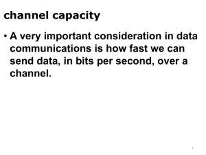 9 Lecture 9 Channel Capacity