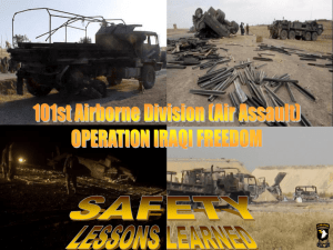 (Air Assault) Operation Iraqi Freedom Safety