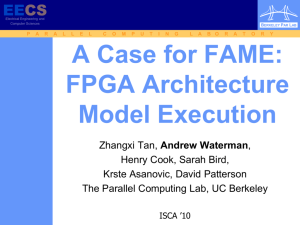 A Case for FAME: FPGA Architecture Model Execution