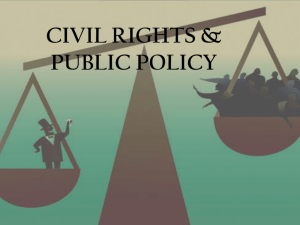 civil rights & public policy