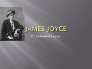 James Joyce - ChathamCentralEnglish